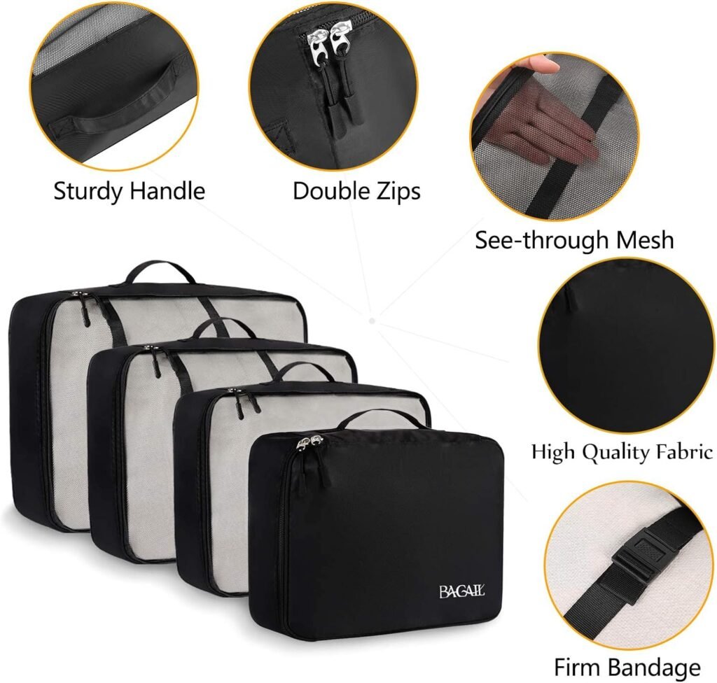 BAGAIL 8 Set Packing Cubes Luggage Review - Travel Verse